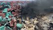 Взрыв в Китае 2015. Место взрыва в Китае и Тяньцзинь после взрыва снятый беспилотником - дроном (HD)