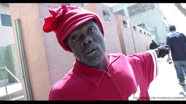 Midget from Las Vegas Cops goes ape shit in a Los Angeles (Skid Row) interview with Shanks Rajendran