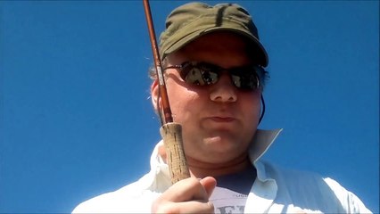 Saltwater bass fly fishing in Sicily