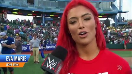 WWE Superstars and Divas compete in a Celebrity Softball Game at MCU Park in Brooklyn, N.Y WWE On Fantastic Videos