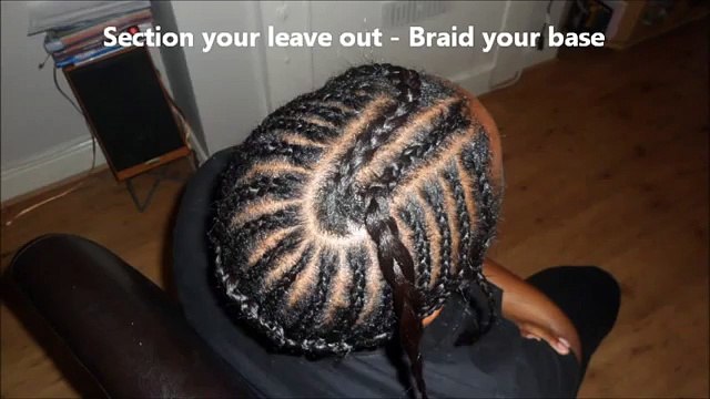 Middle Part Sew In Weave Tutorial (and braid pattern)Diva