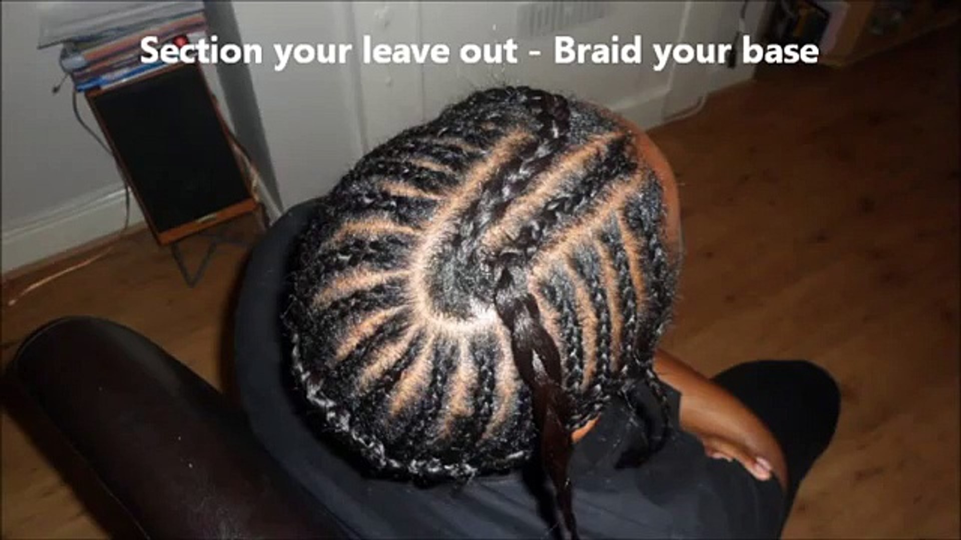 Middle Part Sew In Weave Tutorial And Braid Pattern Diva Straight Kim K Kurlz Video Dailymotion