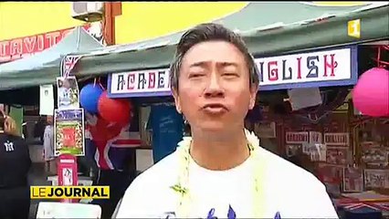 Foire commerciale étudiante dans les rues de Papeete