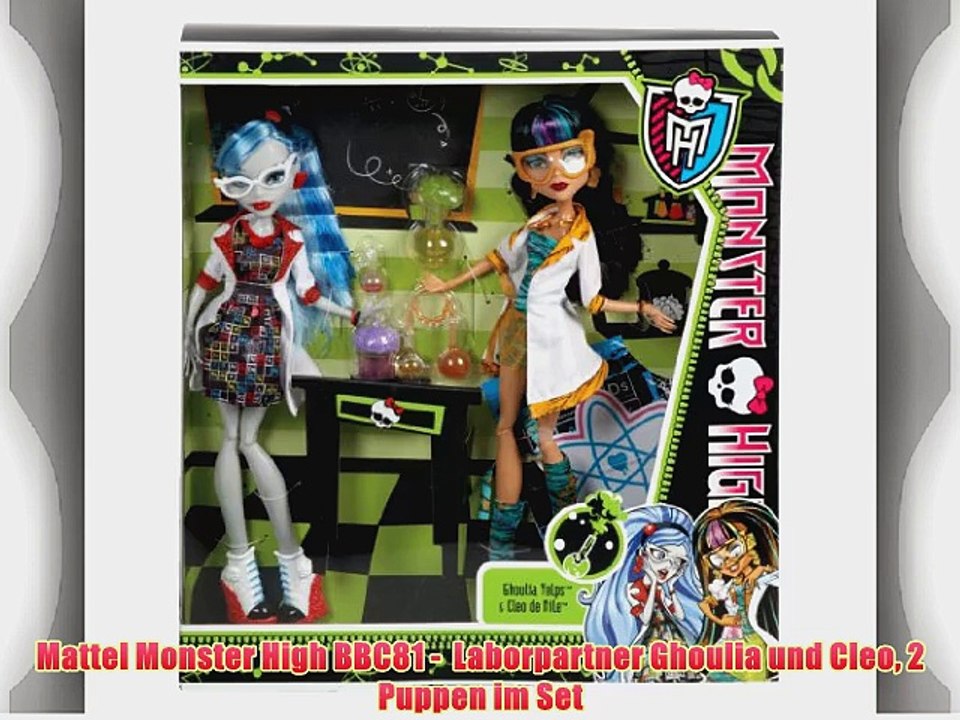 Mattel Monster High BBC81 -  Laborpartner Ghoulia und Cleo 2 Puppen im Set
