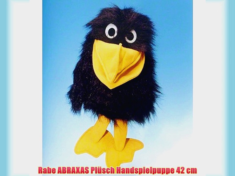 Rabe ABRAXAS Pl?sch Handspielpuppe 42 cm