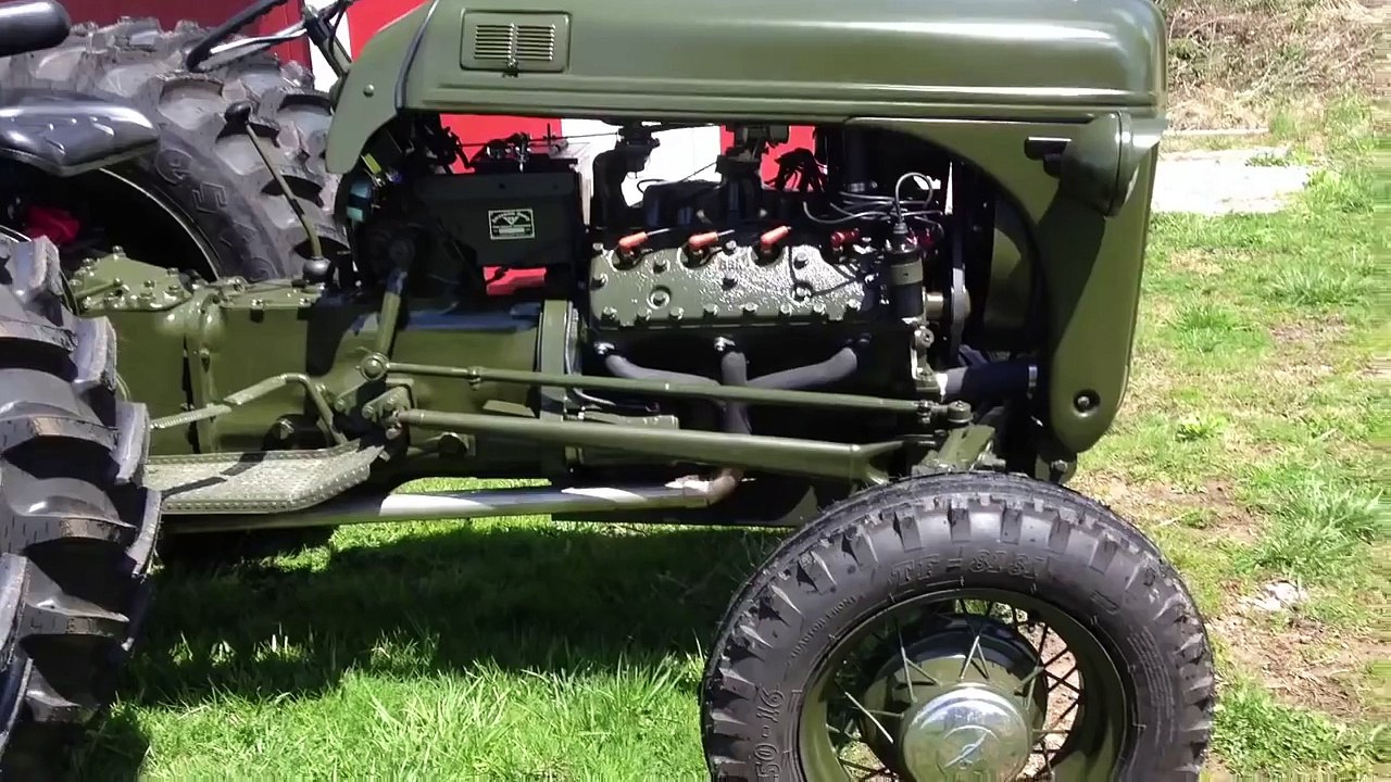 Ford 8N V8 conversion olive drab