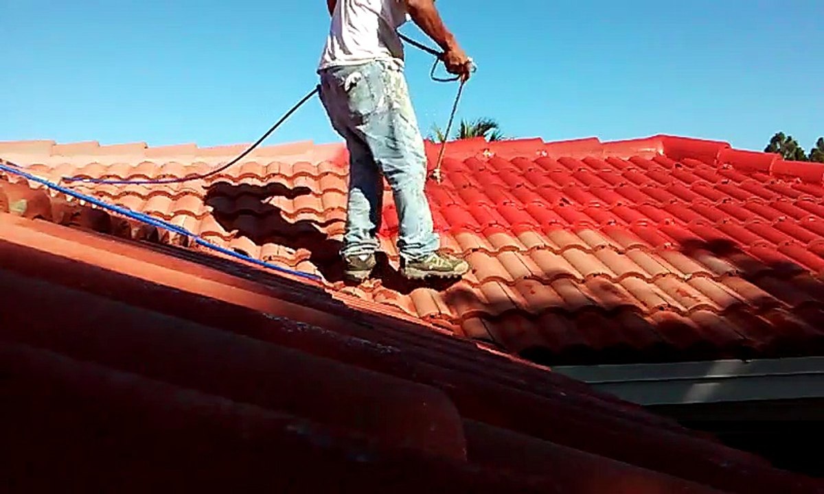 Spray Techniques How Painting Roof Tiles Using An Airless Sprayer