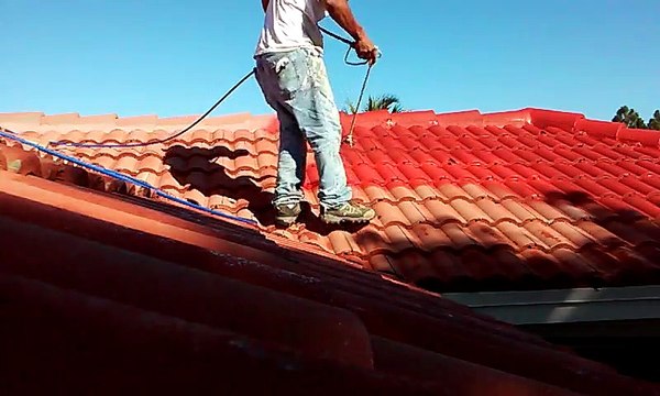 Spray Techniques How Painting Roof Tiles Using An Airless Sprayer