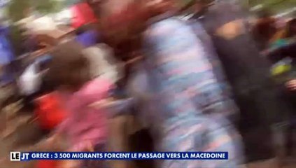 Les migrants syriens à la frontière Macédoine