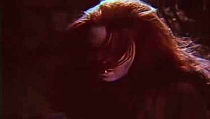 Vampire girl tries to bite man