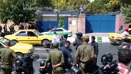 UK's Hammond arrives at Tehran embassy ahead of reopening