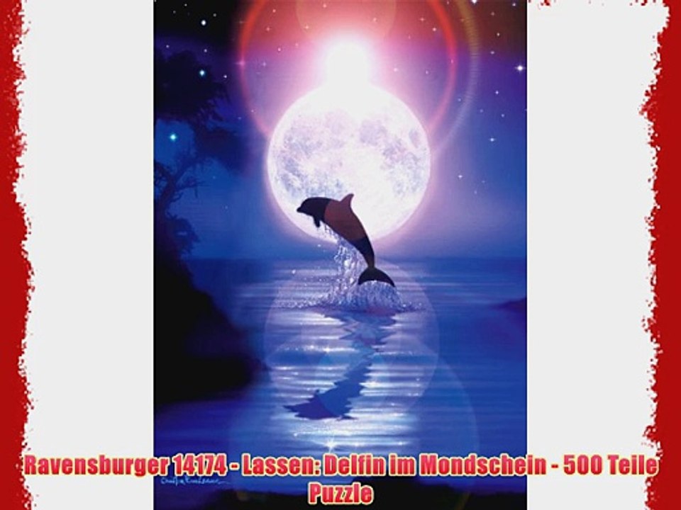 Ravensburger 14174 - Lassen: Delfin im Mondschein - 500 Teile Puzzle