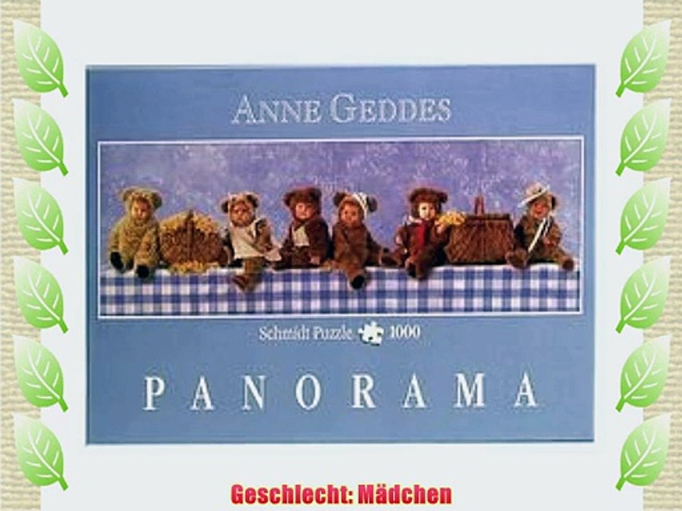 Schmidt Spiele - Anne Geddes Teddyb?ren-Picknick 1000 Teile Panoramapuzzle