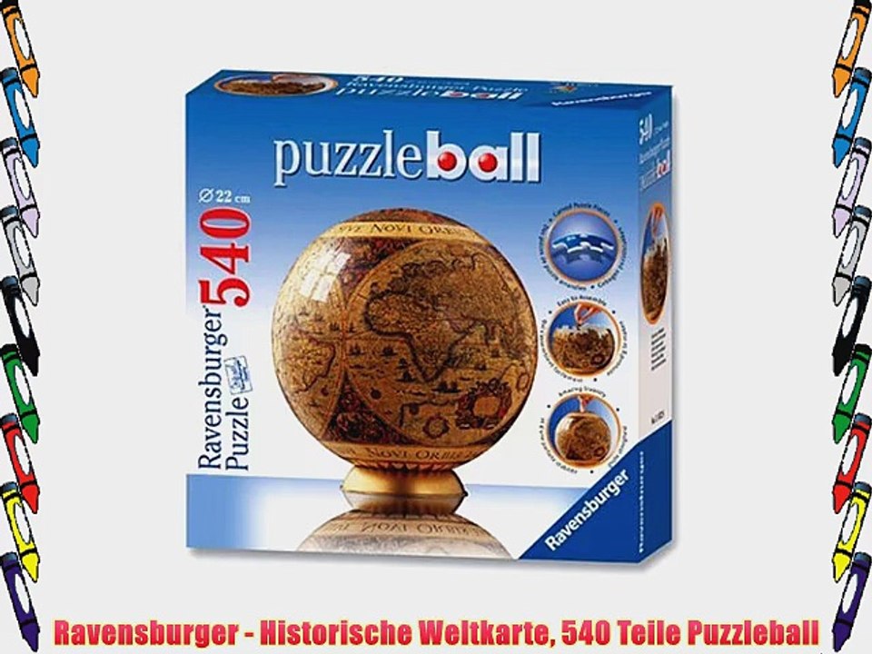 Ravensburger - Historische Weltkarte 540 Teile Puzzleball