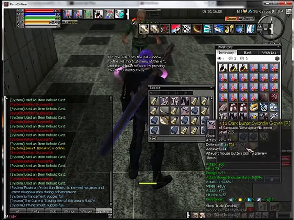 ran online +11