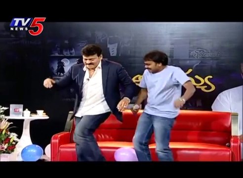Chiranjeevi Dance with Singer Mallikarjun - Chiranjeevi Birthday Special Interview (22.08.2015)