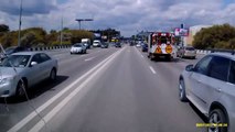 Road rage entre un débile en 4x4 BMW et une ambulance