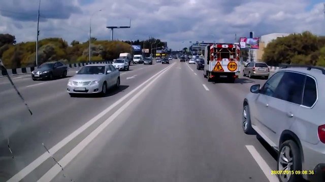 Stupid BMW SUV Driver Road Rage with Ambulance in Poland!