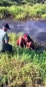 Un pecheur mis KO par un poisson de 1m50 (Pirarucu)