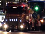 Scania 164G 580 per soccorso veicoli pesanti traina un Scania Irizar Century a Stoccolma
