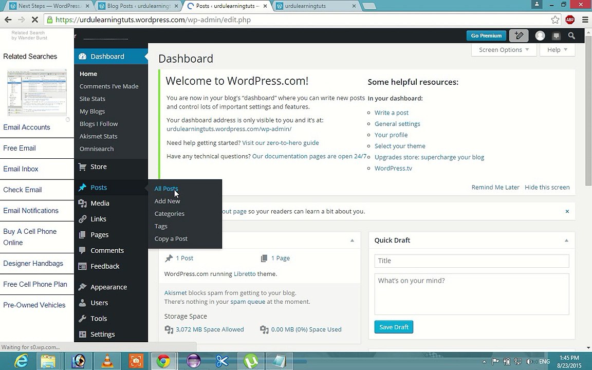 How to create and Design a Blog- Urdu Tutorial [part-5]