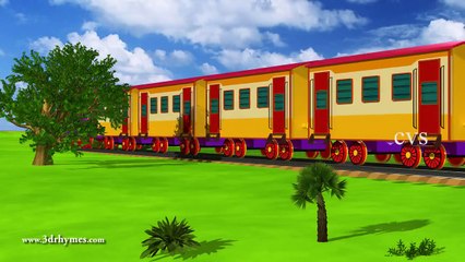 Engine Engine Number 9 | 3D Nursery Rhymes | English Nursery Rhymes | Nursery Rhymes for Kids