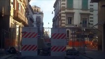 Aversa (CE) - Via Roma riapre parzialmente: promessa mantenuta (22.08.15)