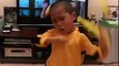 A Little Bruce Lee Sounds ,Moves and Work Those Nijha Chucks Just Like The Original Bruce Lee .Wow,Great Job Watch Out He s Dangerous