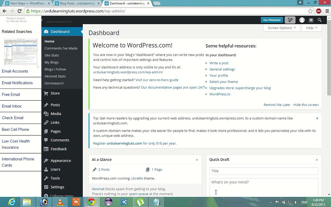 How to create and Design a Blog- Urdu Tutorial [part-6]