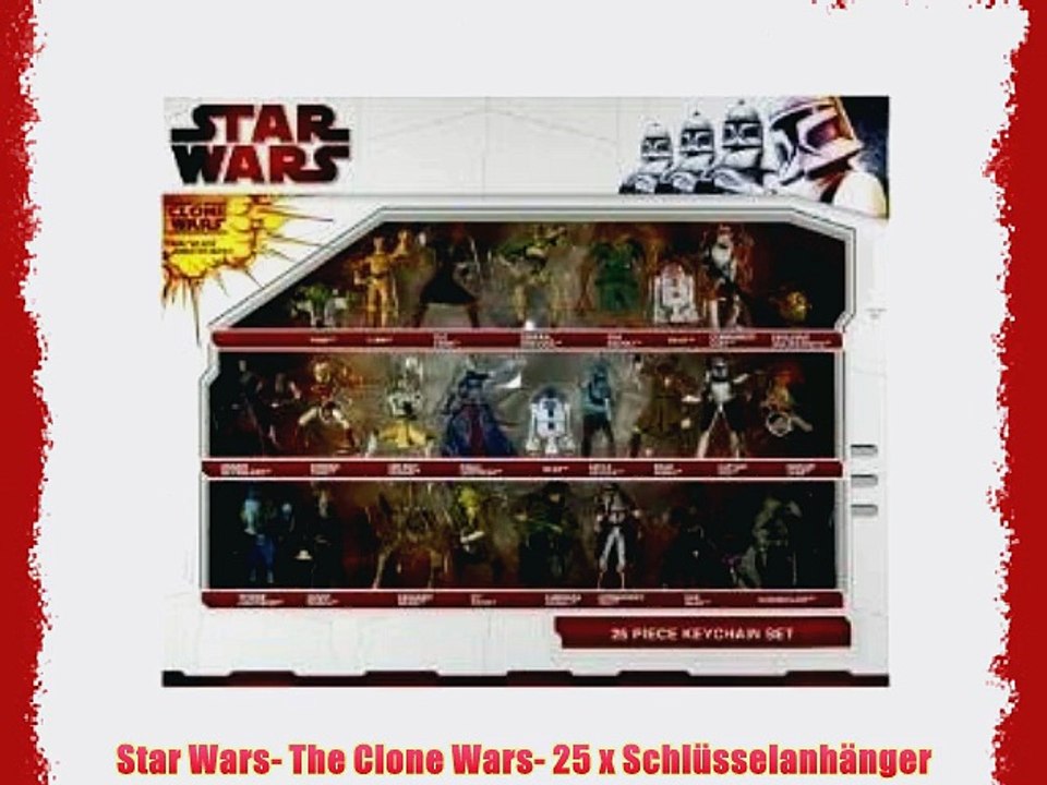 Star Wars- The Clone Wars- 25 x Schl?sselanh?nger