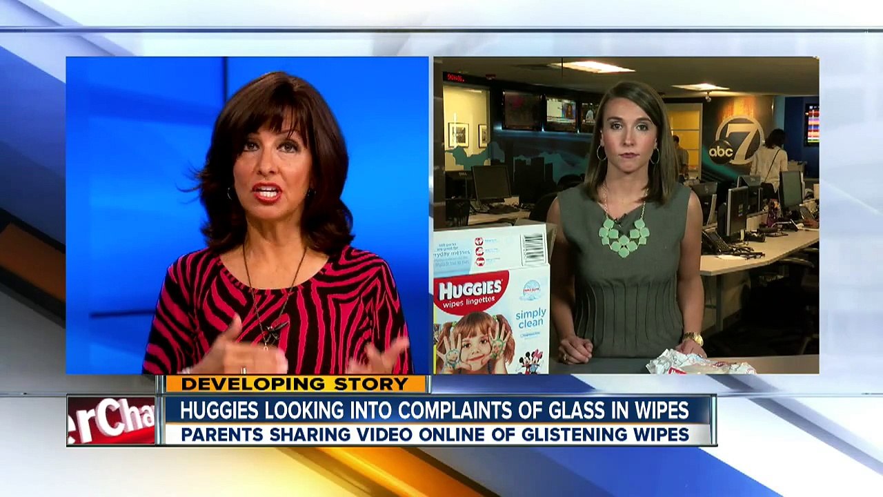 Denver mom says she found glass shards in her Huggies wipes