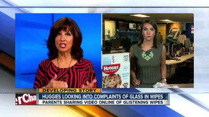Denver mom says she found glass shards in her Huggies wipes