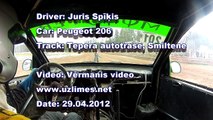 Spikis, Juris Spikis, autokross, autocross, Smiltene, Teperis, Vermanis video, Go pro Hero 2, LC autokross, Peugeot, peugeot 206