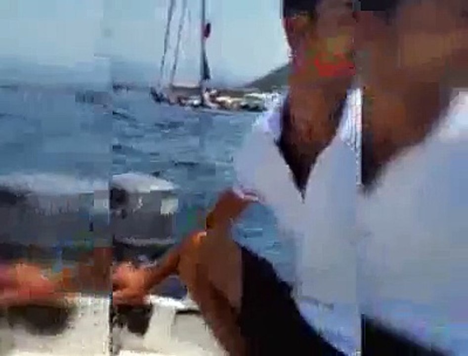 Göcek'te yat battı!