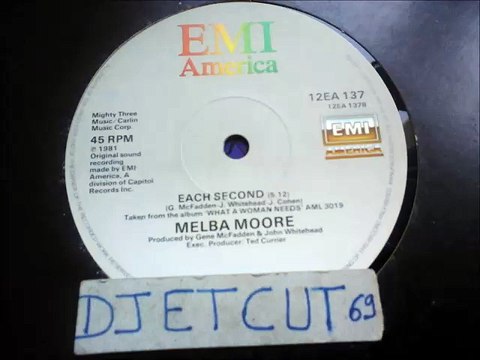 MELBA MOORE -EACH SECOND(RIP ETCUT)EMI AMERICA REC 81