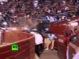 Raging bulls jump fence, charge into crowds in Mexico & Canada
