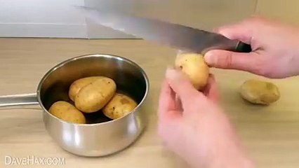 Super Quick ‪‎Potato‬ ‎Peeling‬! KFoods