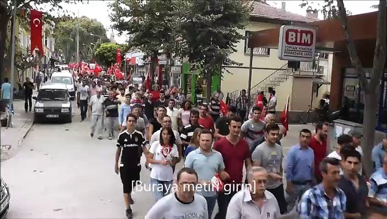 İznik'te binlerce kişi Terörü lanetledi...