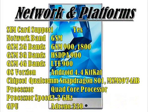 Sharp Aquos Crystal Y Specs