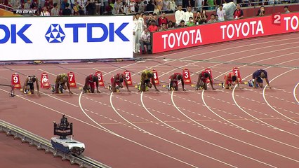 Mondiaux d'athlétisme : le Jamaïcain Usain Bolt sacré champion du 100 m pour la troisième fois