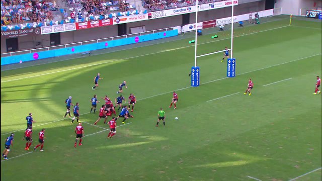 TOP14 - Montpellier - Oyonnax : 35-19 - ESSAI Doug CODJO (OYO) - Saison 2015/2016