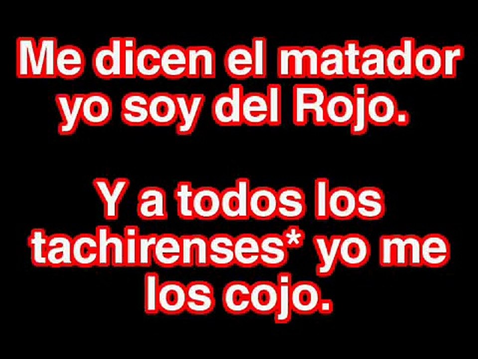 Matador y ¿Cómo no te voy a querer? | Barra del Caracas FC | Letra y música |