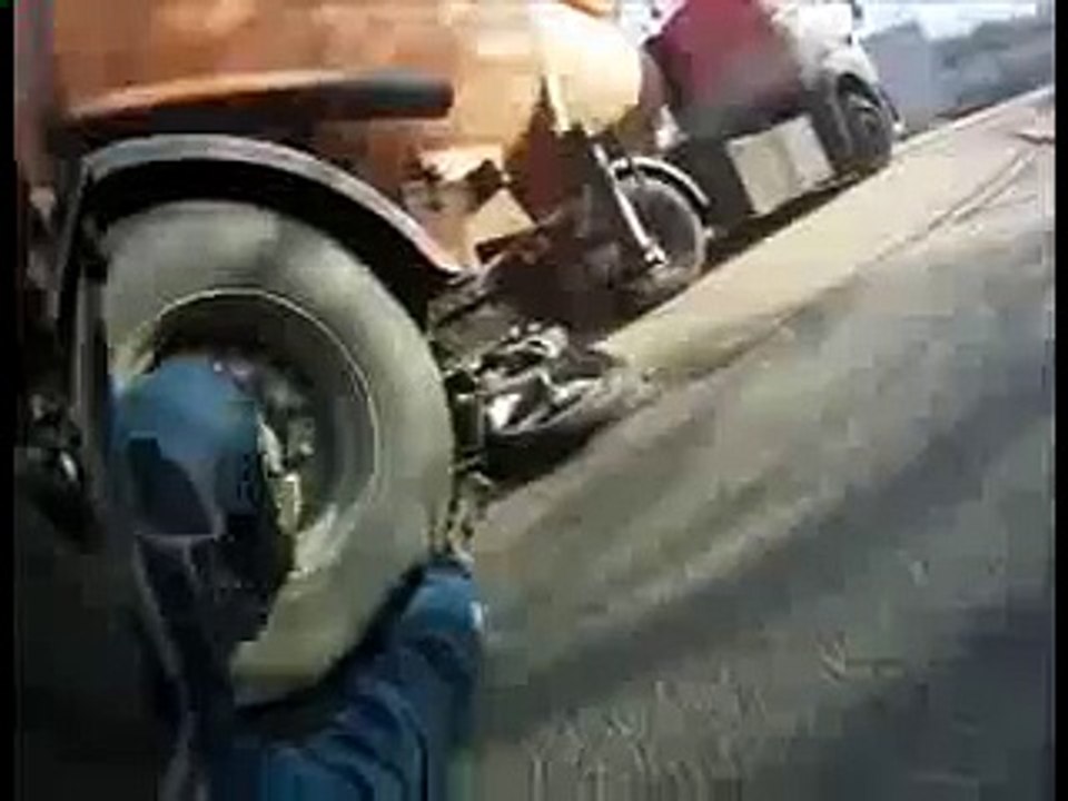Helmet Cam Records Motorcycle Crash