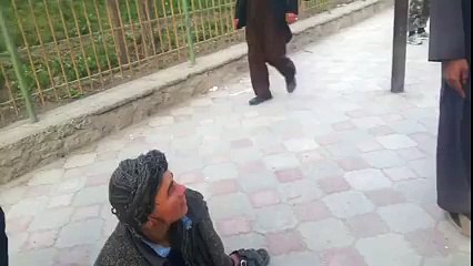 fake afghan crippled beggar