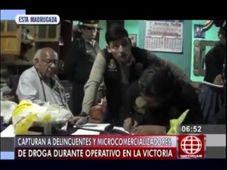 Operativo en La Victoria: se desbarató tres bandas criminales