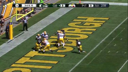 Aaron Rodgers sacked for a safety