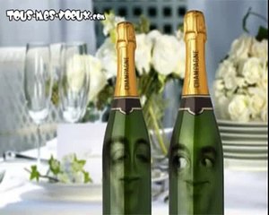 Champagne ! Joyeux anniversaire humour, carte anniversaire animée