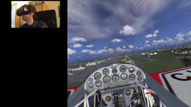 Oculus Rift DK2 - FlyInsideFSX / MS Flight Simulator X ASMR Runway Incursion