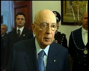 Download Video: Dichiarazione del Presidente della Repubblica Giorgio Napolitano