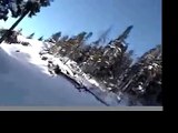 snowmobile snowboard wipeout vancouver island BC